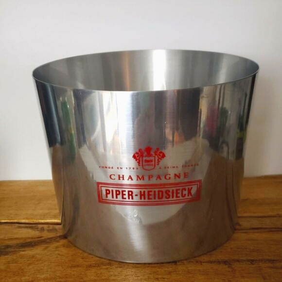 Piper-Heidsieck Champagne Large Party Multi Bottle Ice Bucket Cooler Stainless - Picture 2 of 14